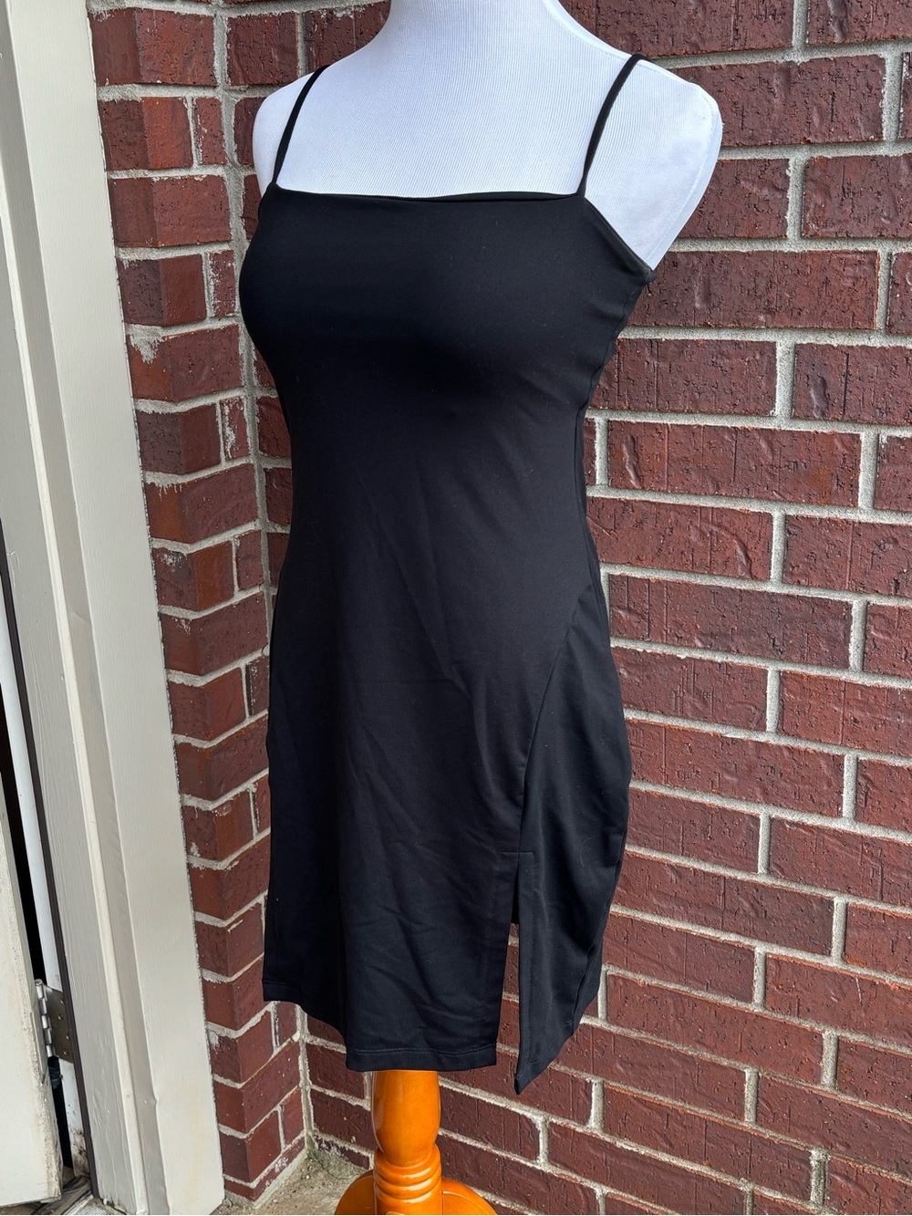 Susana Monaco Black Spaghetti-Strap Mini Dress